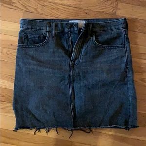 Everlane washed black denim mini size 28